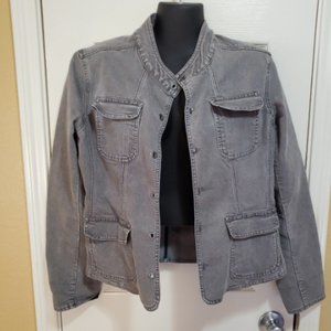 Spiegel black/gray light denim jacket